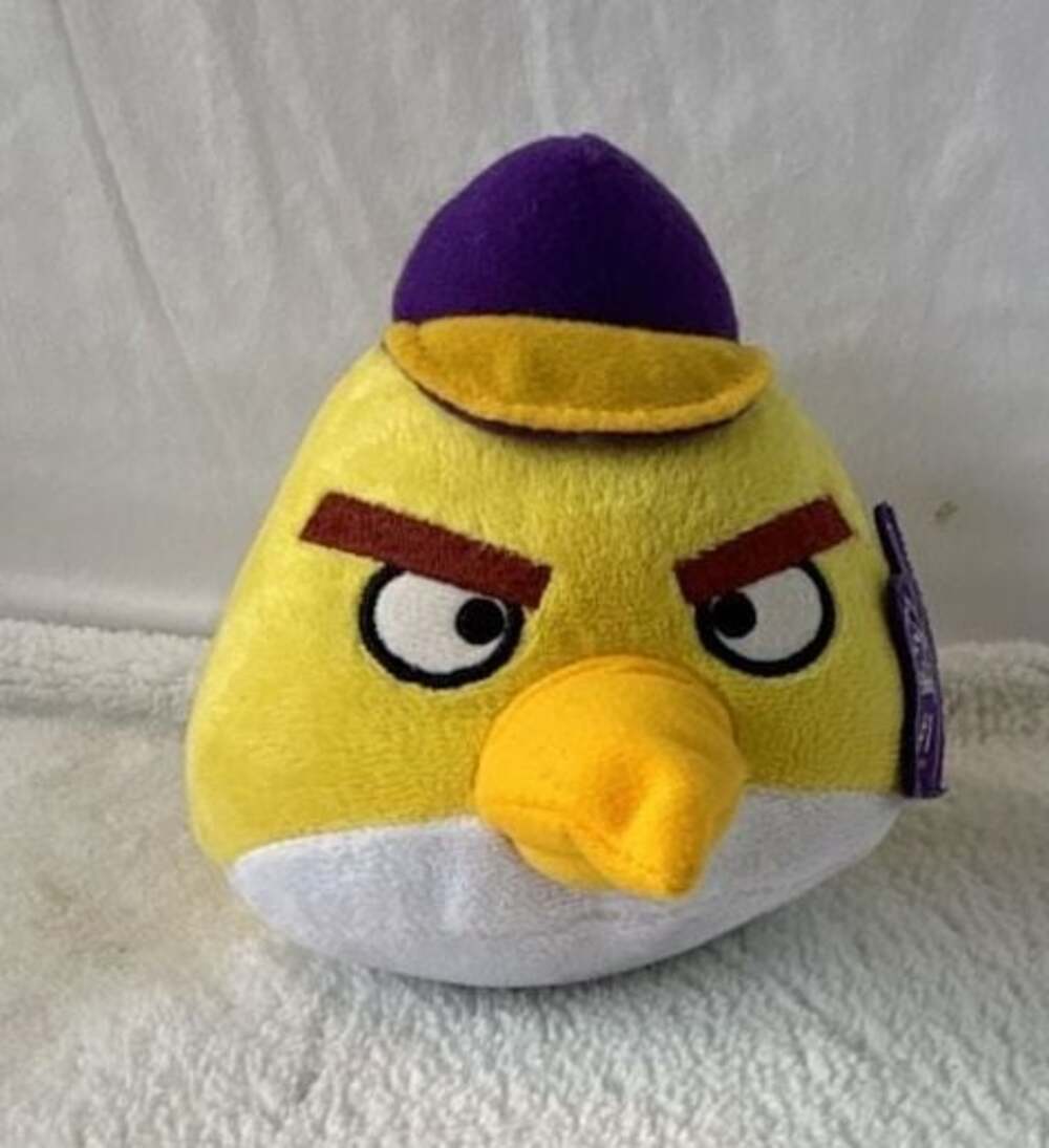 Fabrique Innovations Angry Birds Sports Fan Yellow Bird Chuck‎ Plush